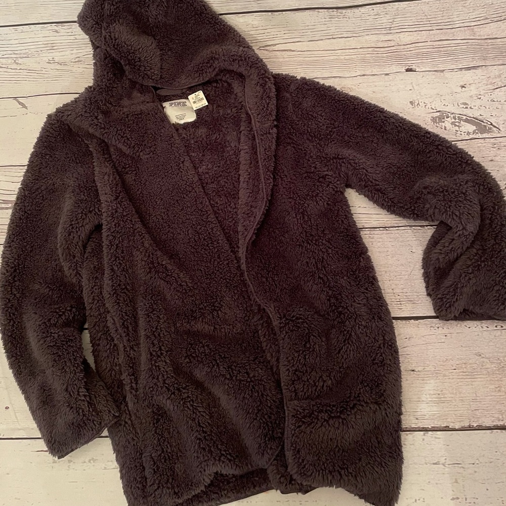Soft Plush House Coat Robe Pink Victoria’s Secret